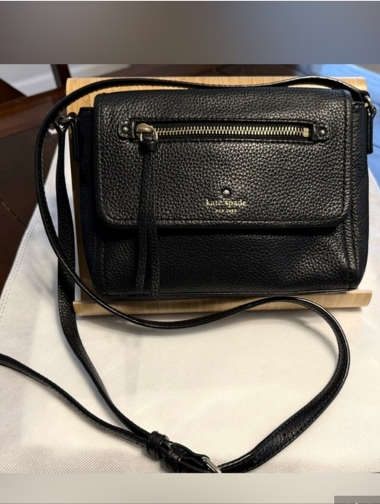 kate spade Handbags - Kate Spade Pebbled Leather Crossbody -Black